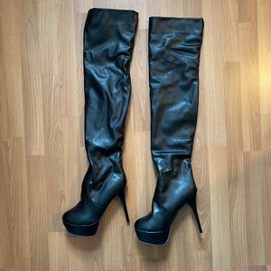 Thigh-high boots